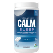 Natural Vitality CALM Sleep capsules - 120 count - front