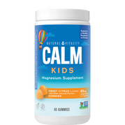 Natural Vitality CALM Kids sweet citrus flavored gummies - 60 gummies front of package